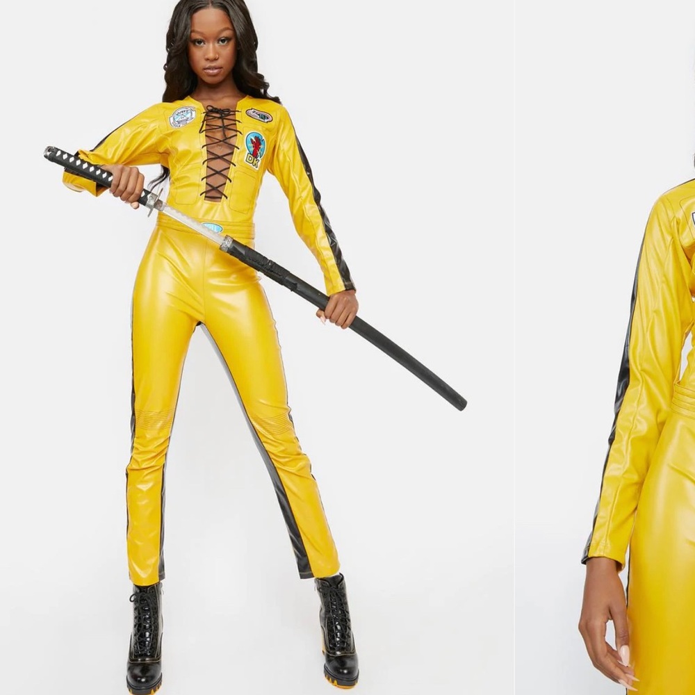 Yellow mamba costume Dollzkill